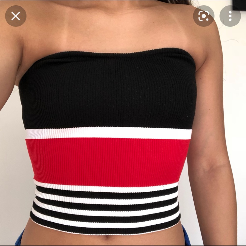 Dynamite Ribbed Tube Top - Size Medium